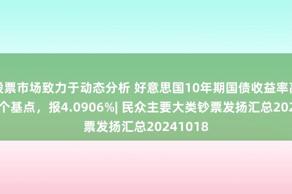 股票市场致力于动态分析 好意思国10年期国债收益率高涨7.84个基点，报4.0906%| 民众主要大类钞票发扬汇总20241018