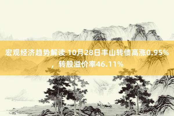 宏观经济趋势解读 10月28日丰山转债高涨0.95%，转股溢价率46.11%