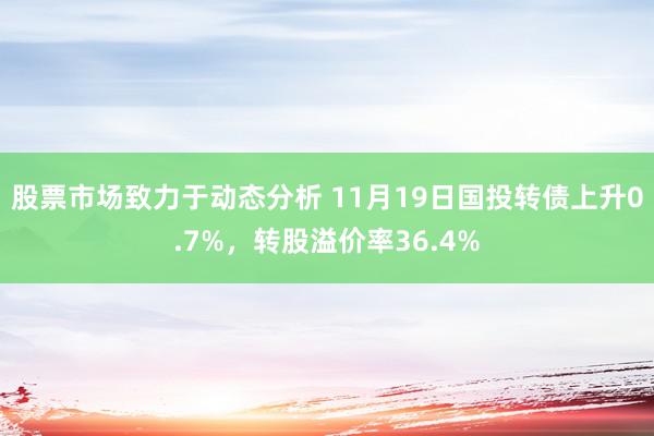 股票市场致力于动态分析 11月19日国投转债上升0.7%，转股溢价率36.4%