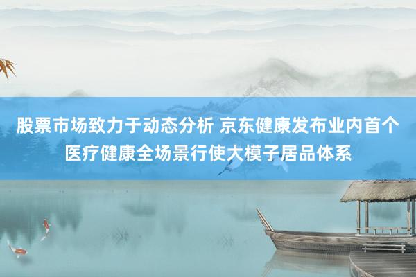 股票市场致力于动态分析 京东健康发布业内首个医疗健康全场景行使大模子居品体系