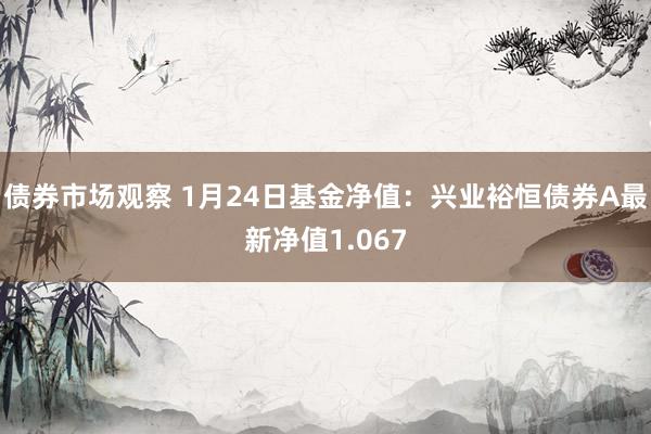 债券市场观察 1月24日基金净值：兴业裕恒债券A最新净值1.067