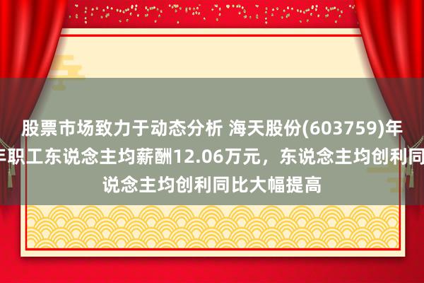 股票市场致力于动态分析 海天股份(603759)年报：2024年职工东说念主均薪酬12.06万元，东说念主均创利同比大幅提高