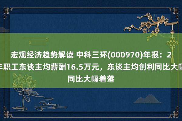 宏观经济趋势解读 中科三环(000970)年报：2024年职工东谈主均薪酬16.5万元，东谈主均创利同比大幅着落