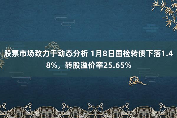 股票市场致力于动态分析 1月8日国检转债下落1.48%，转股溢价率25.65%